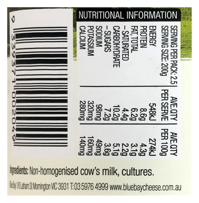 Picture of BLUE BAY ORGANIC COW YOGHURT 500ML