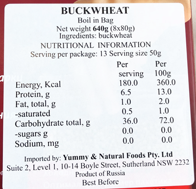 Picture of UVELKA ROASTED BUCKWHEAT BOIL IN BAG 400G