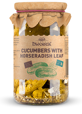 Picture of DWOREK PICKLES WITH HORSERADISH 900ML