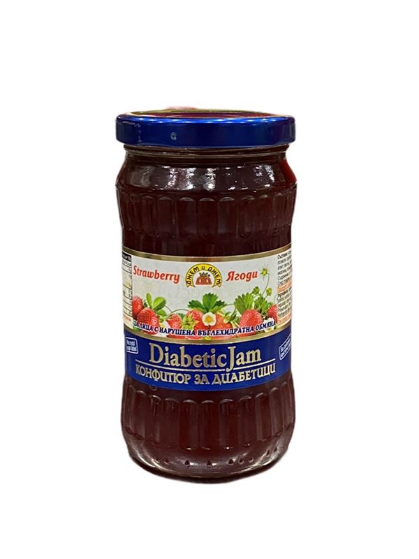 JAM&JAM STRAWBERRY DIABETIC JAM 340G : Russkis Deli