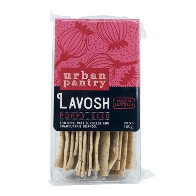 Picture of URBAN PANTRY  LAVOSH POPPY SEED 160G