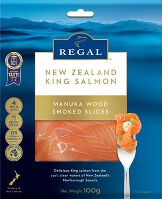 Picture of REGAL NZ SMOKED KING SALMON MANUKA 100G