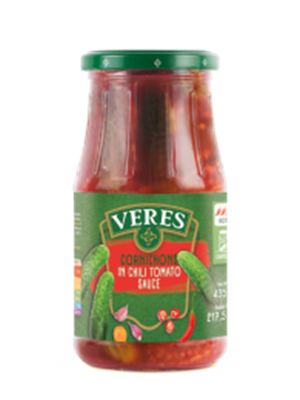 Picture of VERES HOT GHERKINS 500G